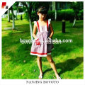 Wholesale Girl summer cotton red&white check dress